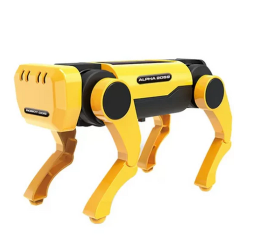 Solar robot dog toy