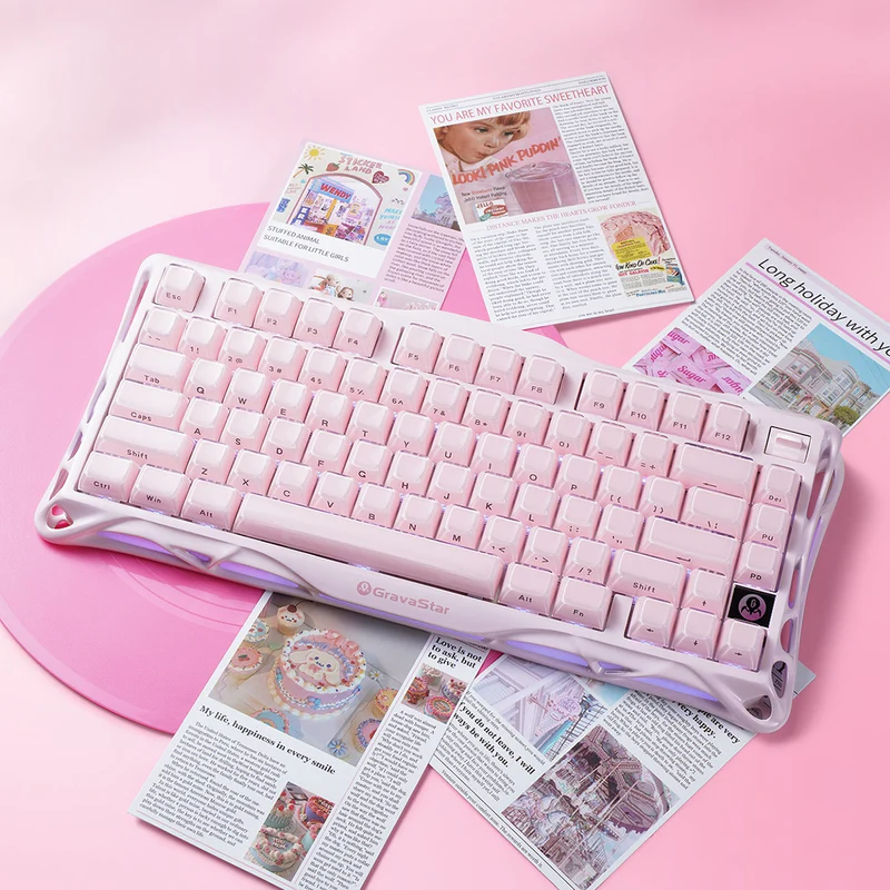 Gravastar - Sakura Pink Keyboard
