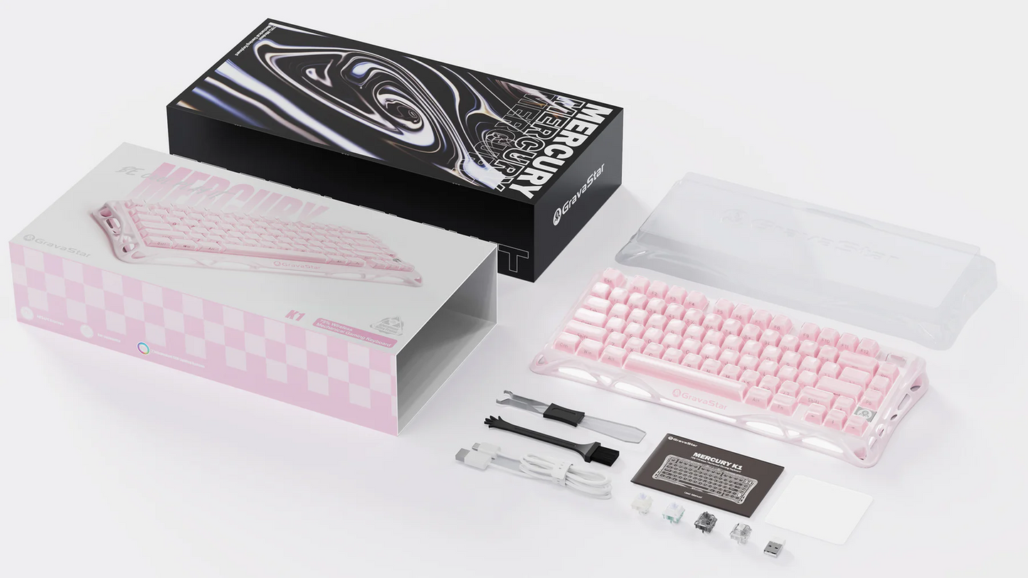 Gravastar - Sakura Pink Keyboard