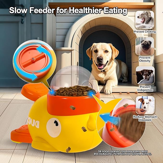 2-in-1 Dog Interactive Slow Feeder Dog Food