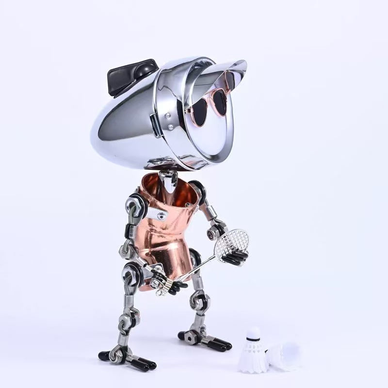 Robolight2018- Robot lamp Metal Art Cute Robot Collectible table lamp Night Light