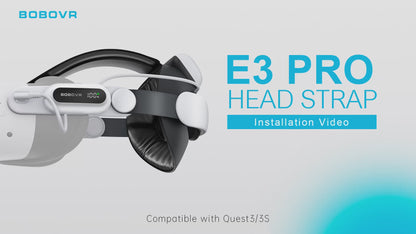 BOBOVR E3 Pro Battery Strap - For Quest 3 & 3S